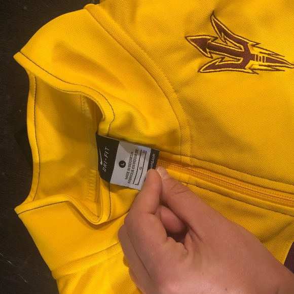 ASU SUNDEVILS CUSTOM NIKE CROP ZIP UP PULLOVER - Picture 8 of 8